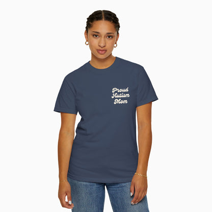 Proud Autism Mom Comfort Colors Tee