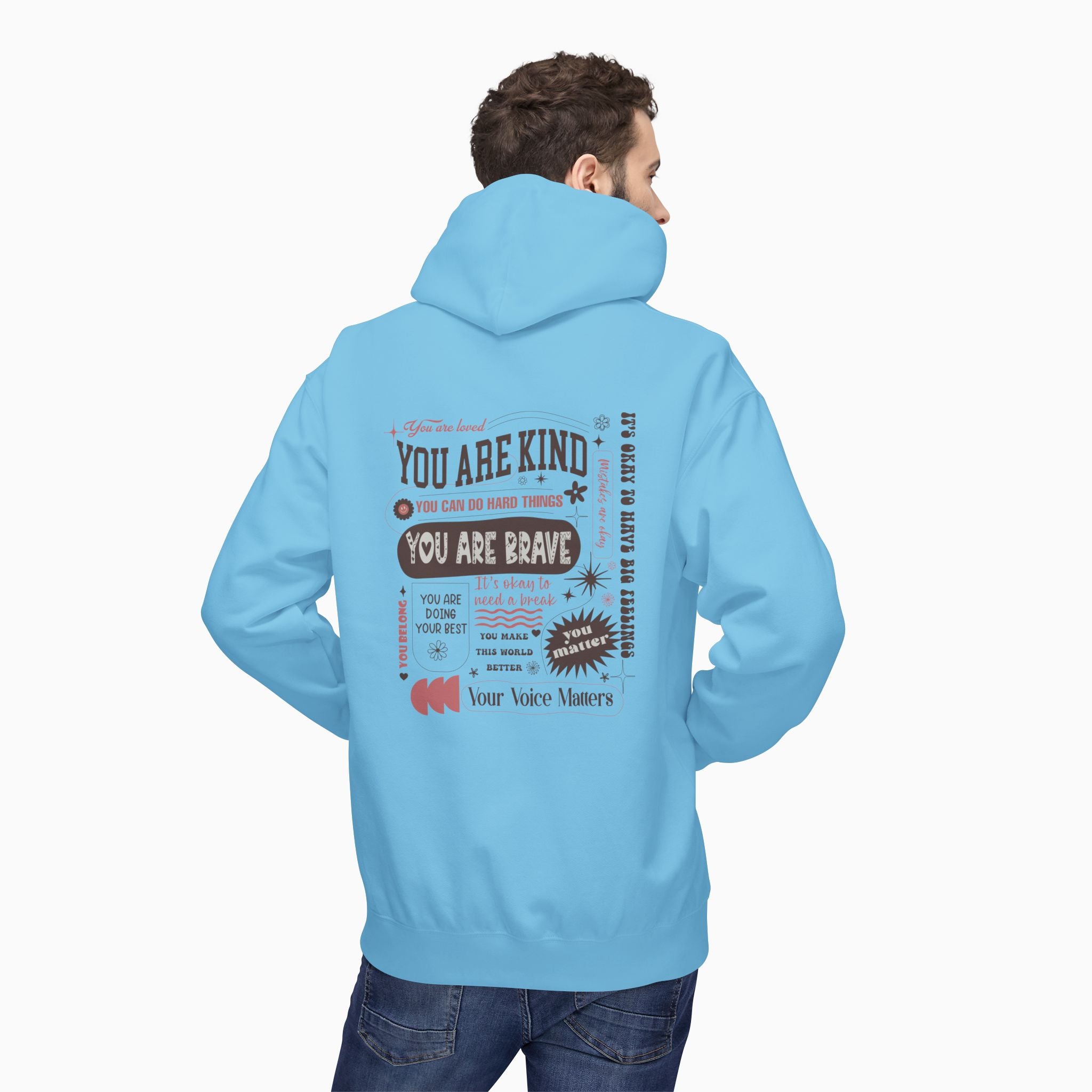 Together We Bloom Tag Free Hoodie