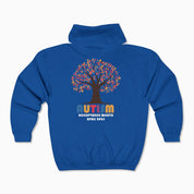 Autism Awareness 2025 - Tree of Acceptance Zip Up Hoodie