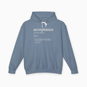 Acceptance Definition Comfort Colors Lightweight Hoodie
