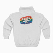 Autism Awareness 2025 - Brushstrokes of Awareness Zip Up Hoodie