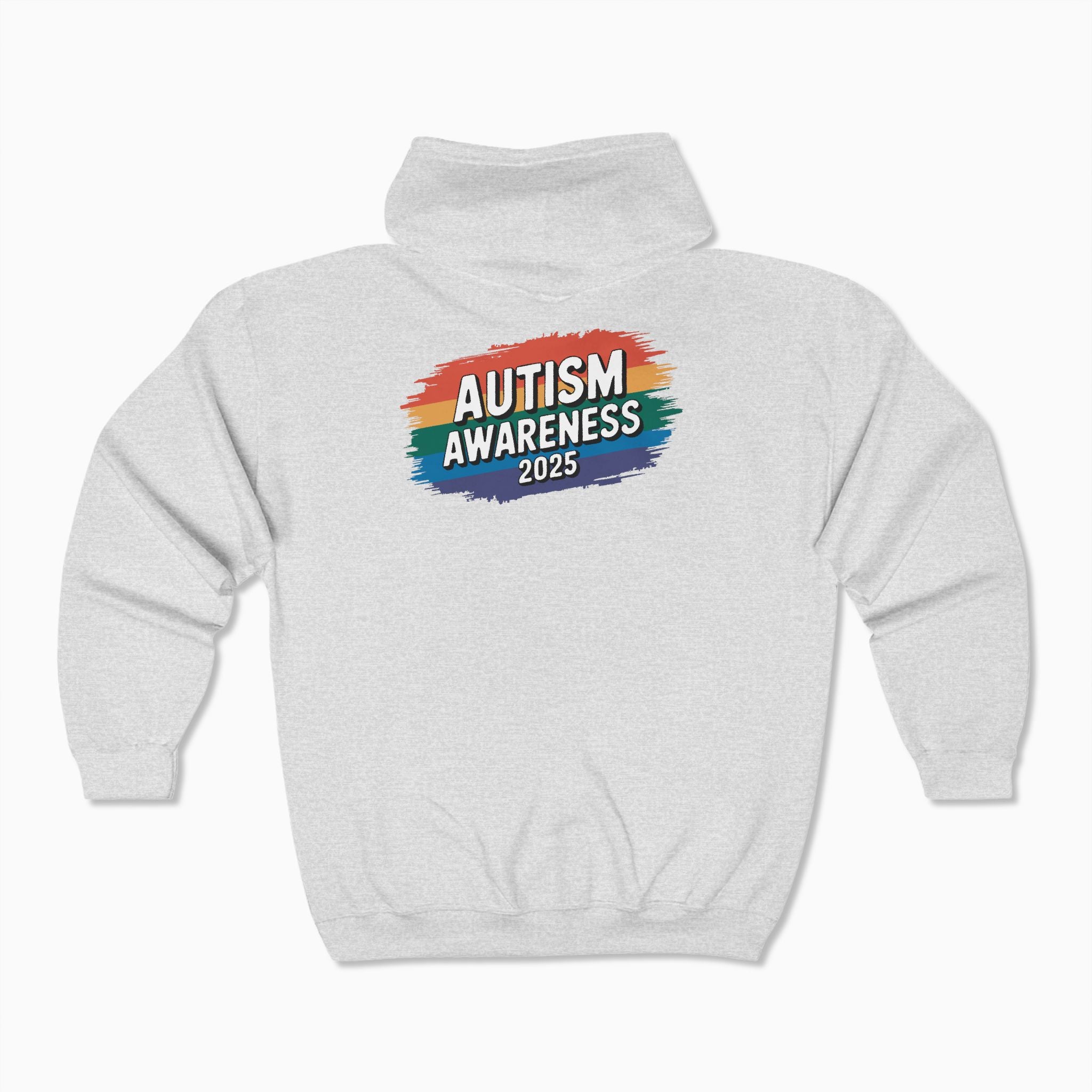Autism Awareness 2025 - Brushstrokes of Awareness Zip Up Hoodie