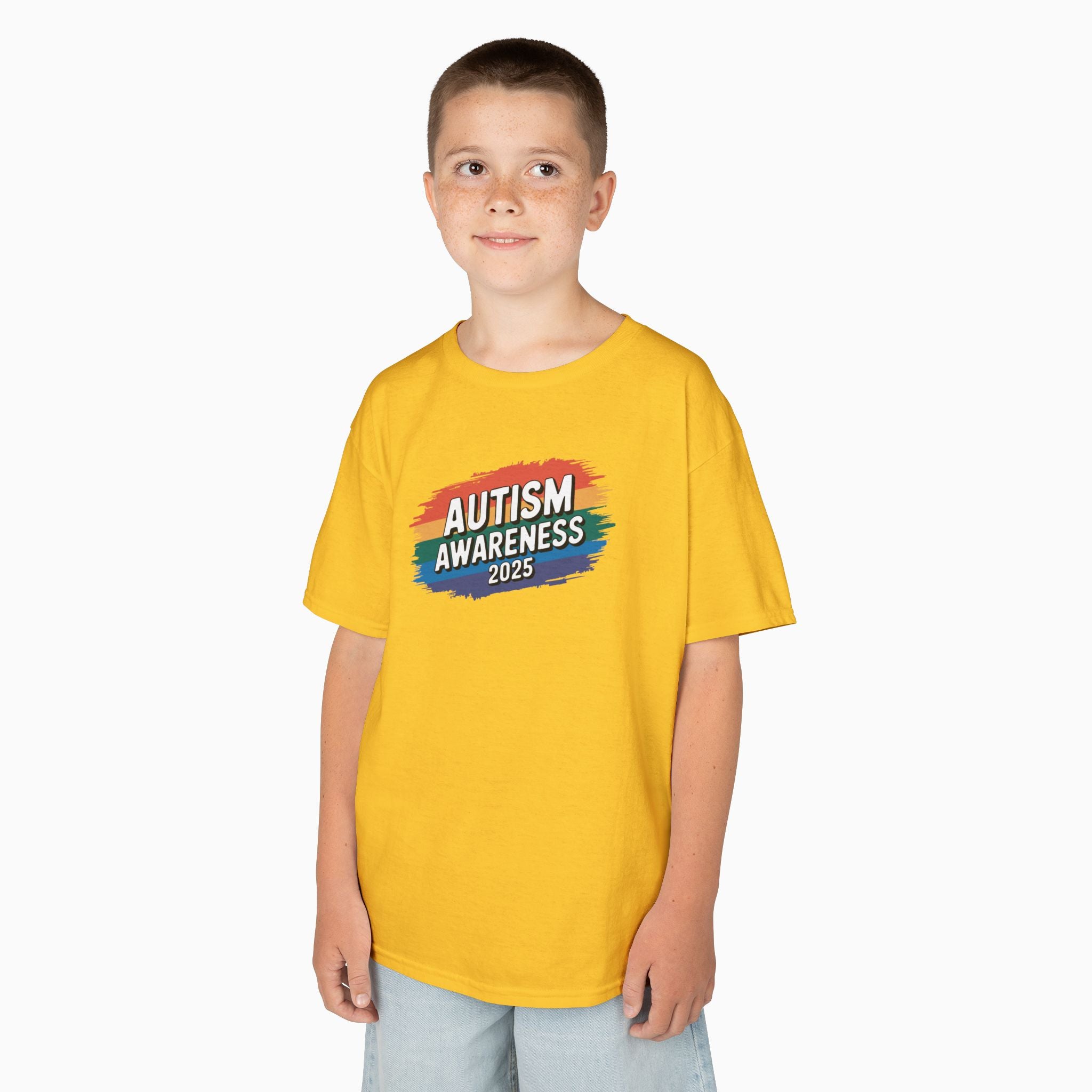 Autism Awareness 2025 - Brushstrokes of Awareness Youth T-Shirt