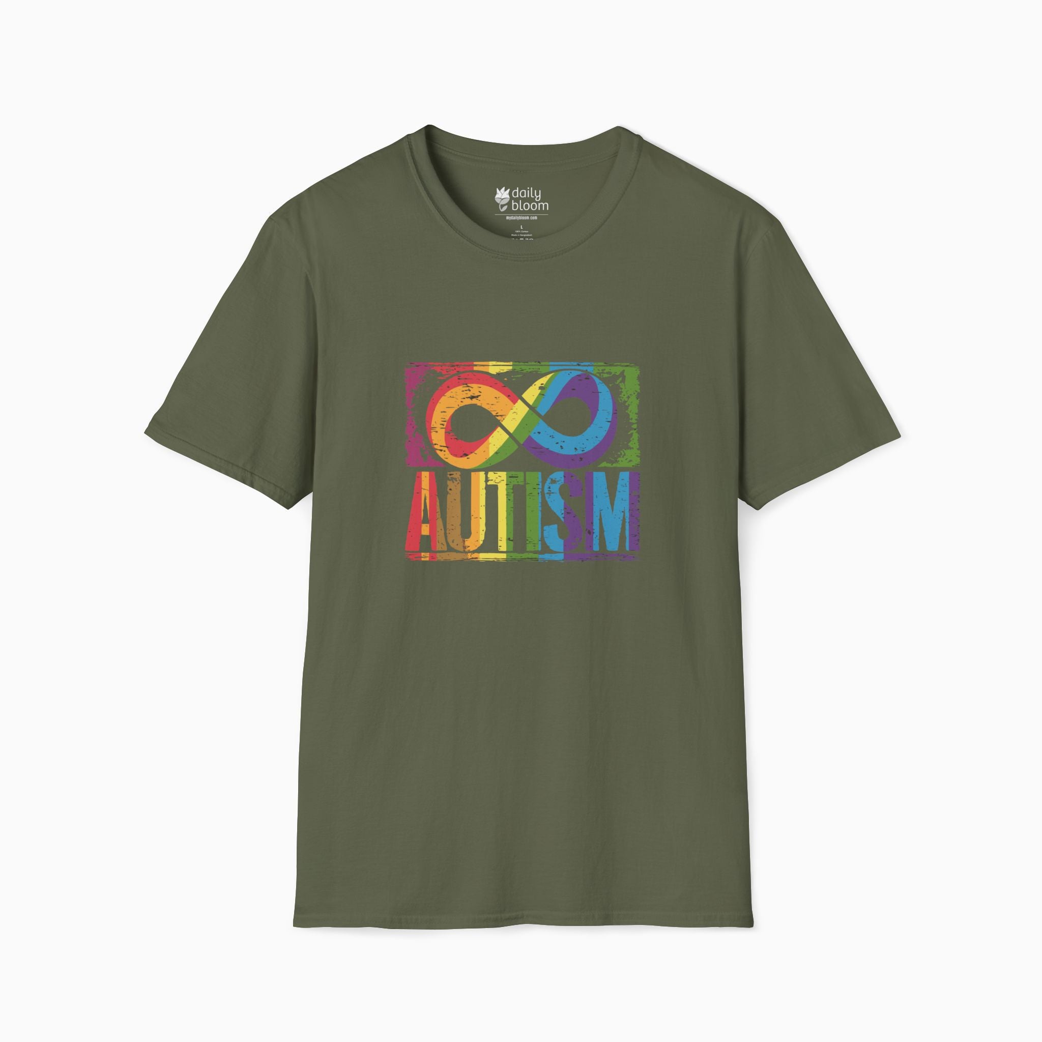 Autism Grunge Infinity Rainbow Tee