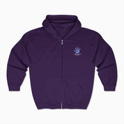 Autism Awareness 2025 - Affirmations Handprints Zip Up Hoodie