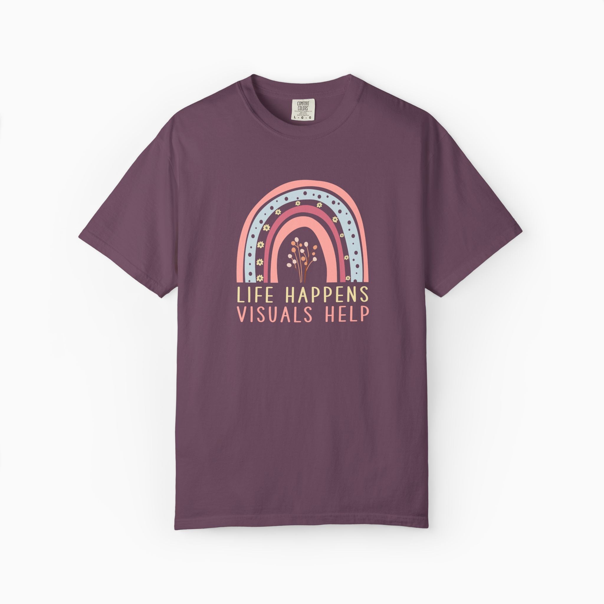 Life Happens Visuals Helps Comfort Colors Tee