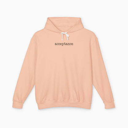 Acceptance Statement Comfort Colors Lightweight Hoodie