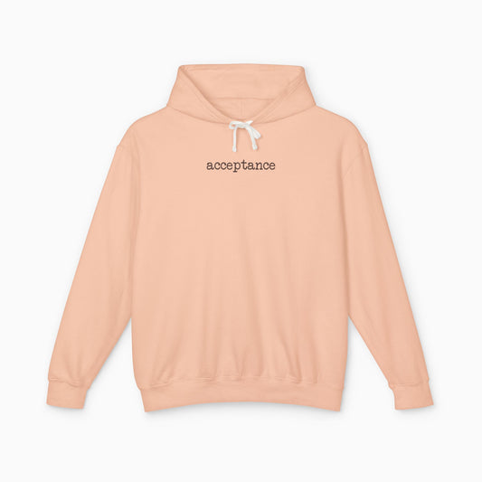 Acceptance Statement Comfort Colors Lightweight Hoodie