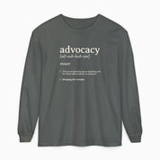 Advocacy Definition Comfort Colors Long Sleeve T-Shirt