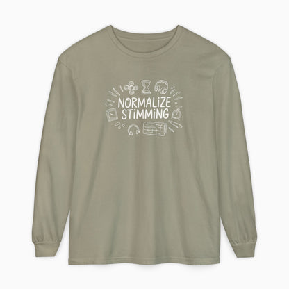 Normalize Stimming Comfort Colors Long Sleeve T-Shirt