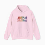 Autism Acceptance Grunge Rainbow Hoodie