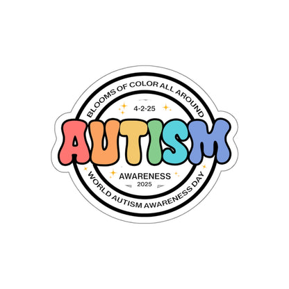 Autism Acceptance 2025 - Blooms of Color All Around Sticker