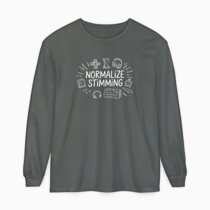 Normalize Stimming Comfort Colors Long Sleeve T-Shirt