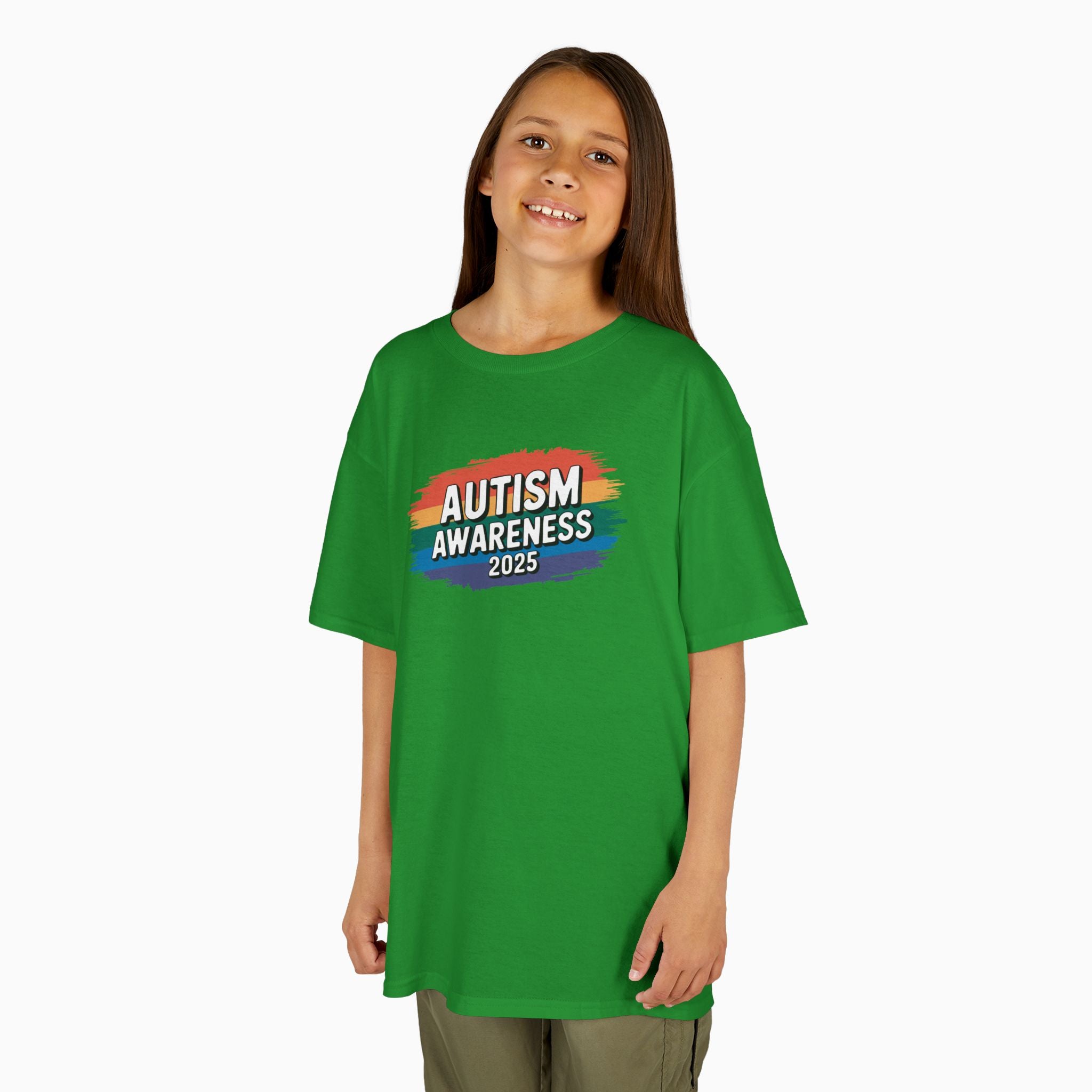 Autism Awareness 2025 - Brushstrokes of Awareness Youth T-Shirt
