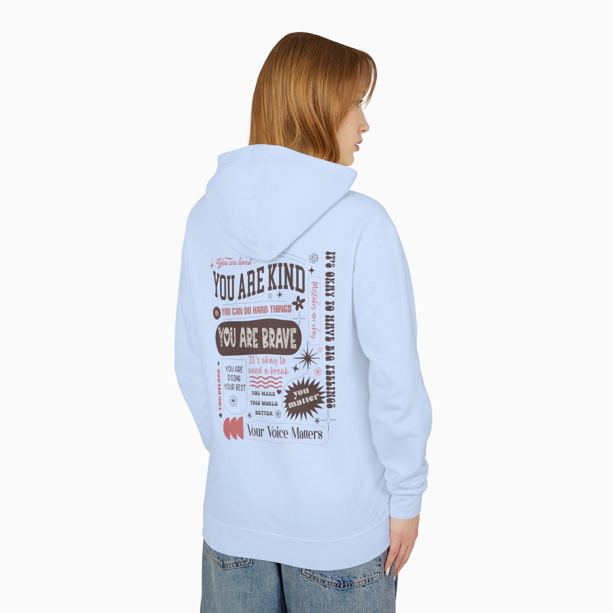 Together We Bloom Comfort Colors Lightweight Hoodie