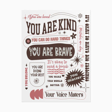 Autism Poster - Affirmations Printed Wall Poster - Daily Bloom
