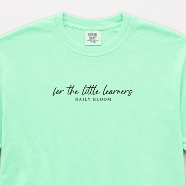 For the Little Learners Comfort Colors Tee Island Reef t-shirt, design close-up