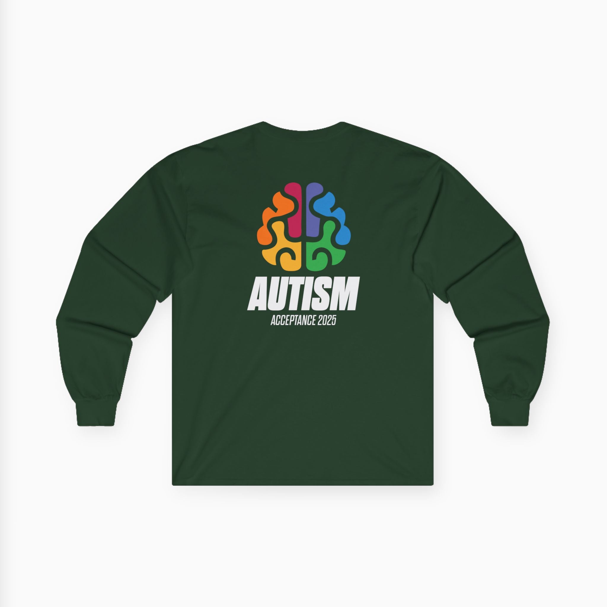 Autism Awareness 2025 - Brainbow Long Sleeve Tee
