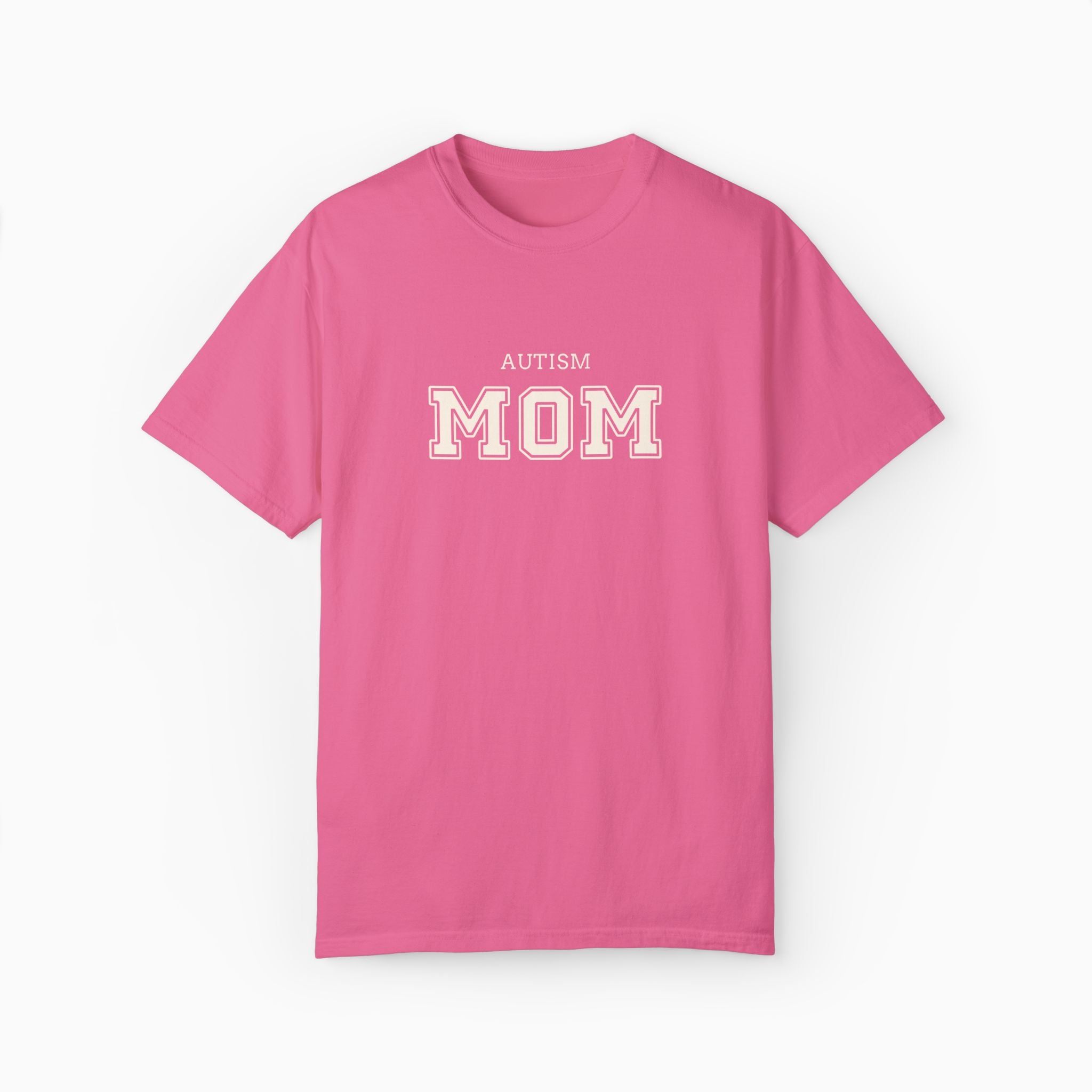 Autism Mom College Comfort Colors Tee