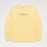 For the Tiny Humans Comfort Colors Long Sleeve T-Shirt Butter long-sleeve, front