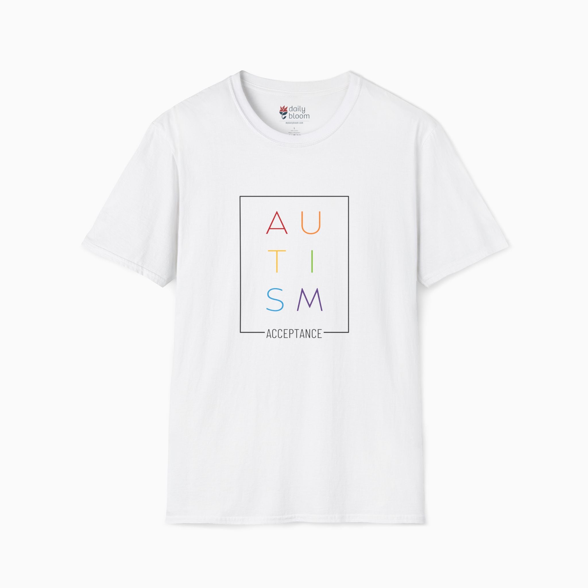 Autism Rainbow Acceptance Box Tee
