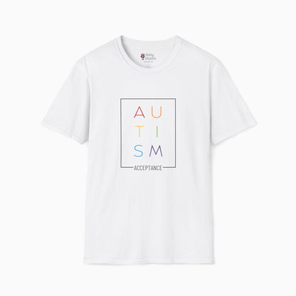 Autism Rainbow Acceptance Box Tee