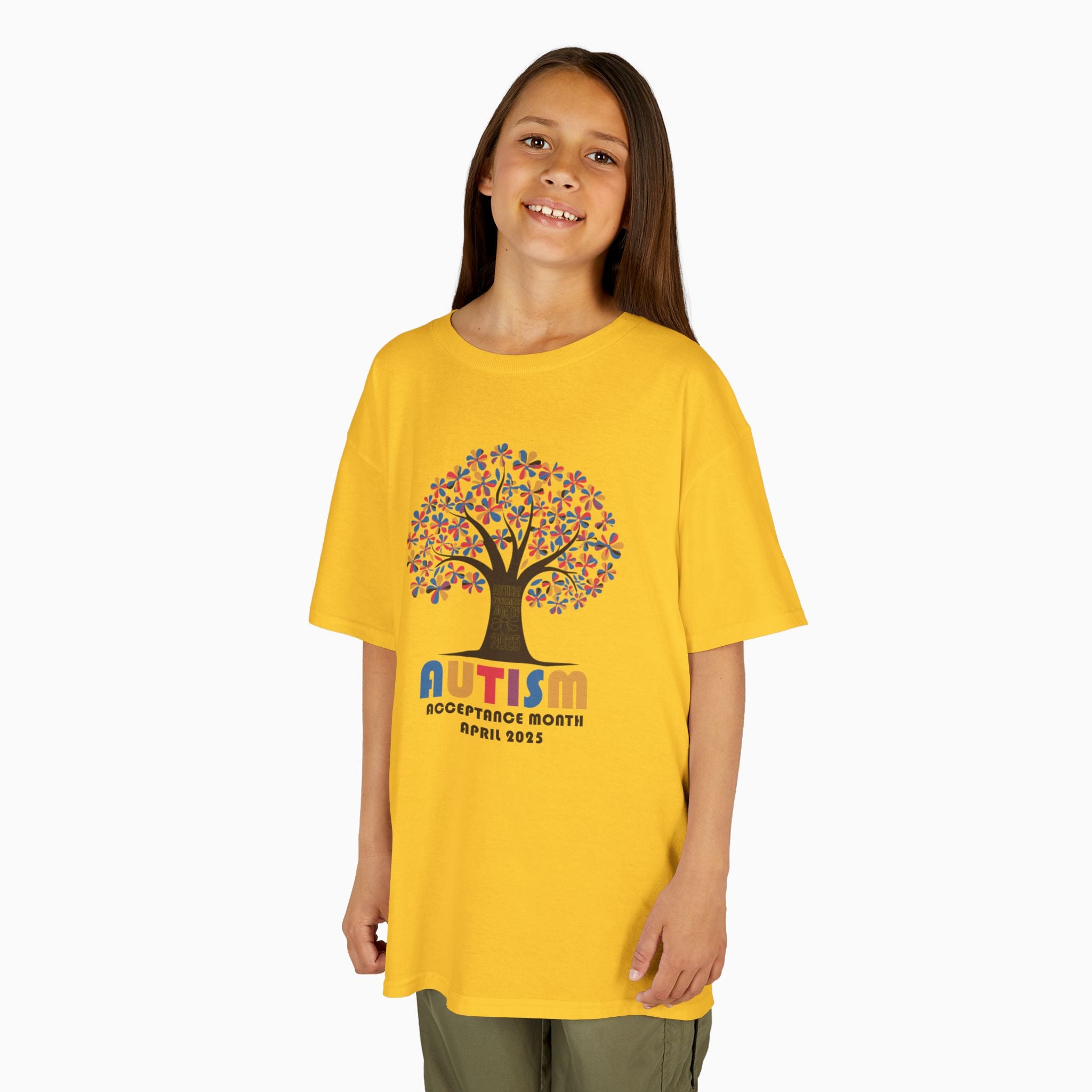 Autism Awareness 2025 - Tree of Acceptance Youth T-Shirt