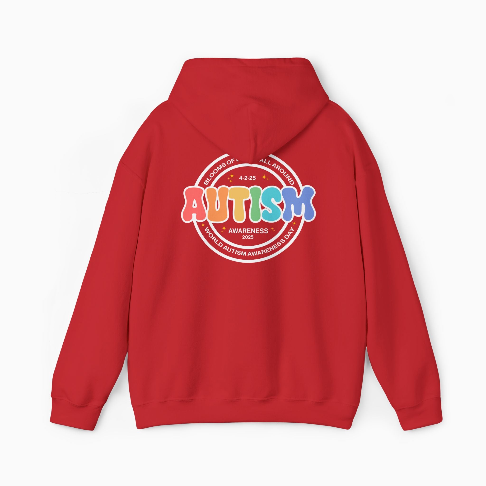 Autism Awareness 2025 - Blooms of Color All Around Hoodie