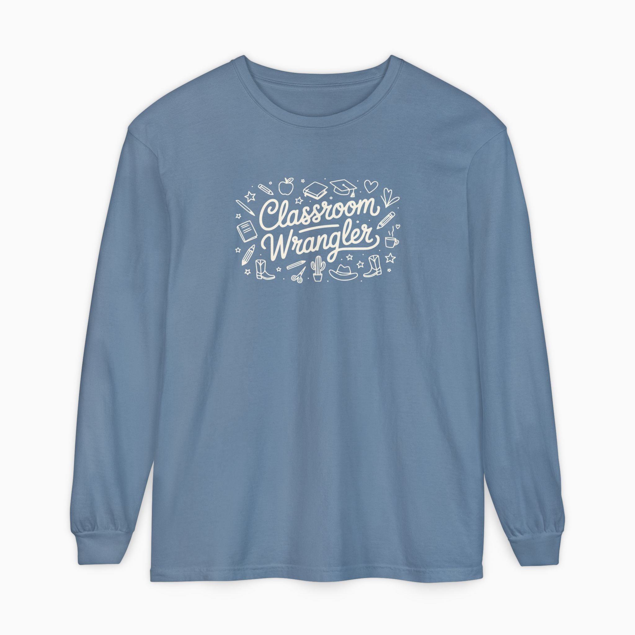 Classroom Wrangler Comfort Colors Long Sleeve T-Shirt