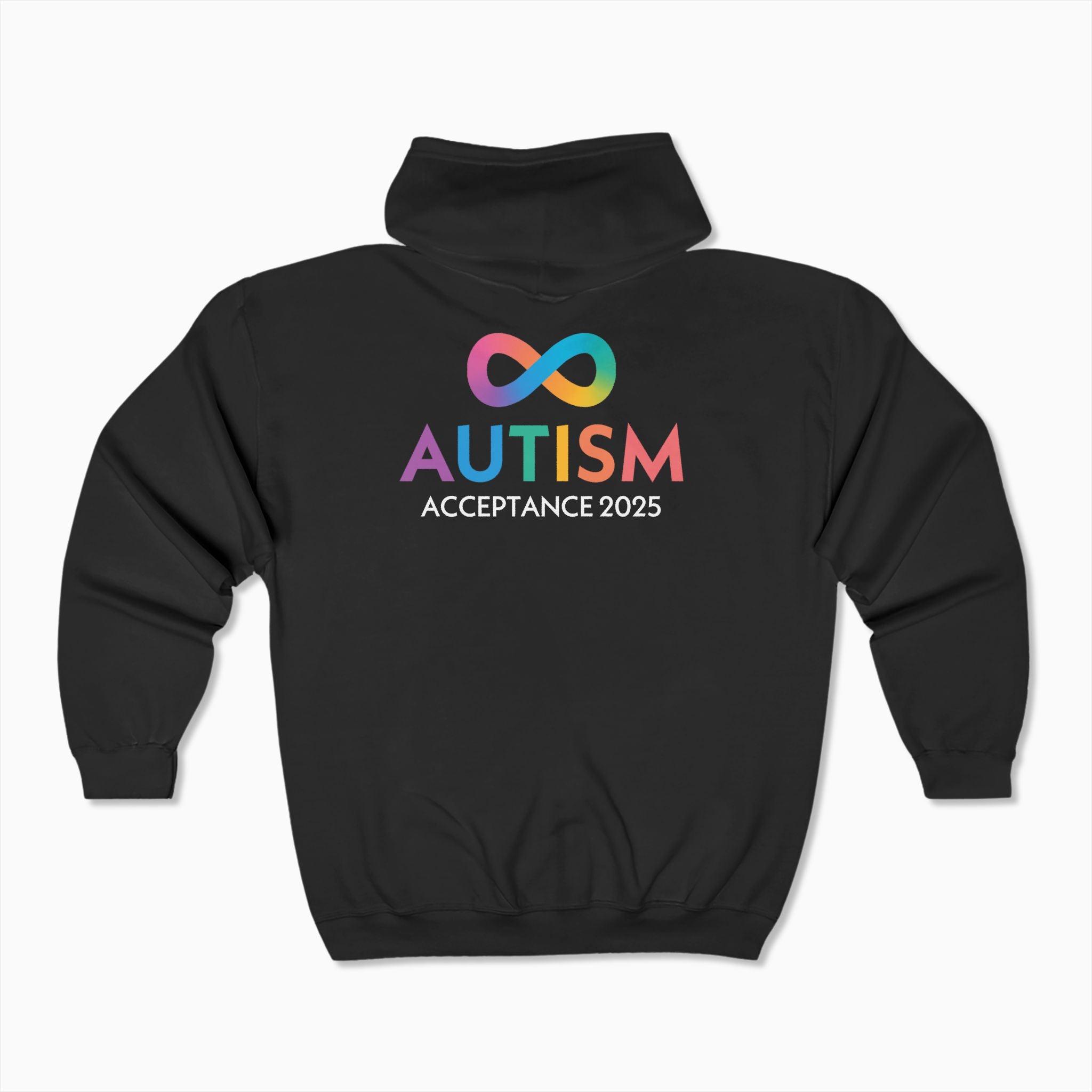 Autism Awareness 2025 - Infinity Acceptance Zip Up Hoodie