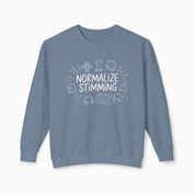 Normalize Stimming Comfort Colors Lightweight Sweatshirt