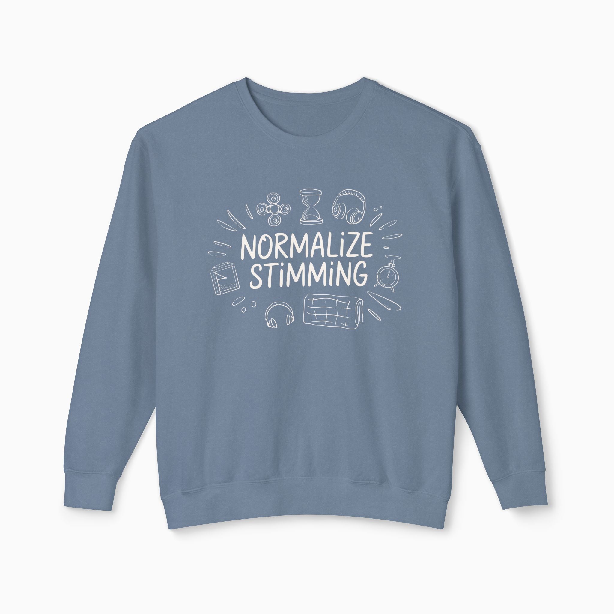 Normalize Stimming Comfort Colors Lightweight Sweatshirt