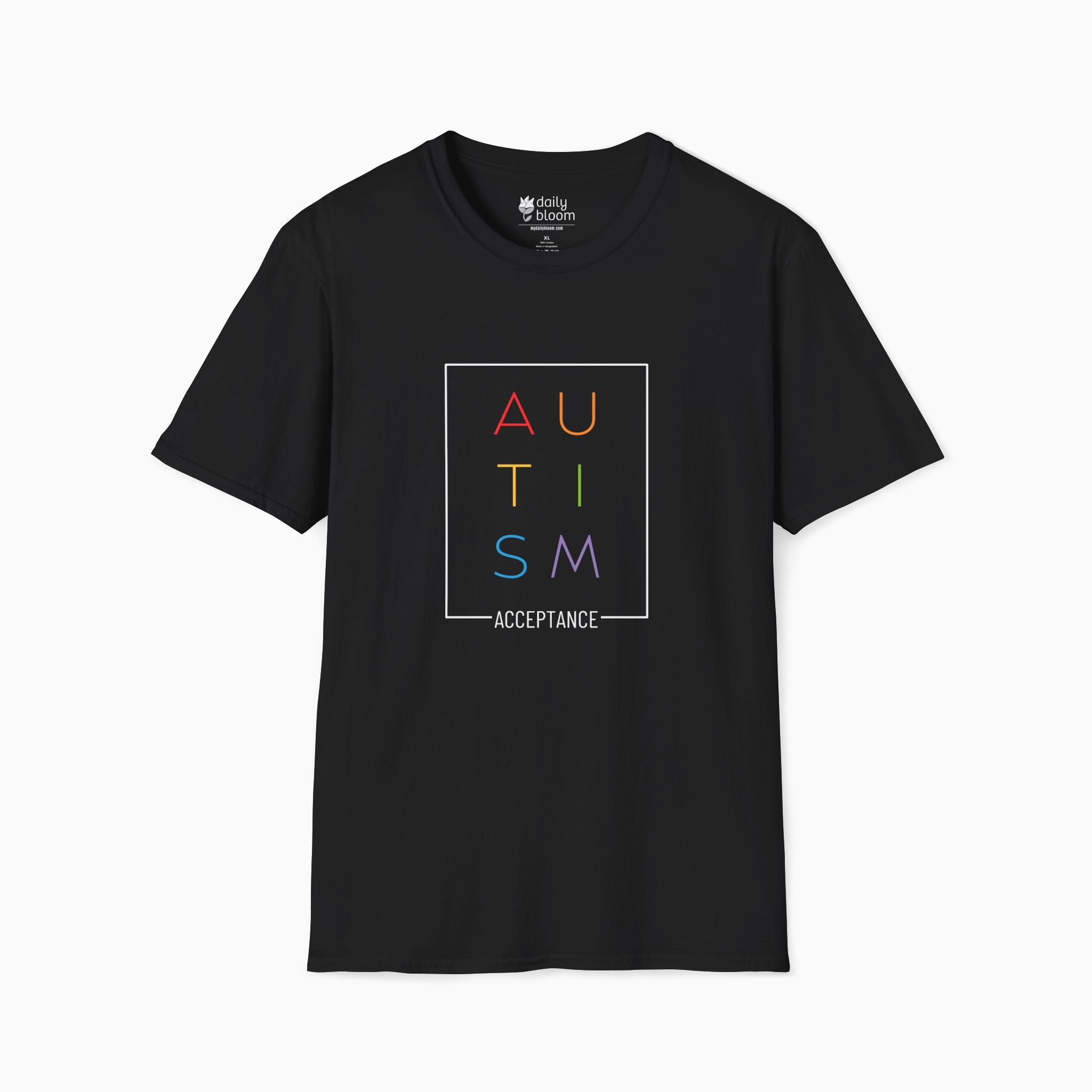 Autism Rainbow Acceptance Box Tee