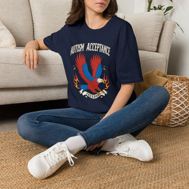 Autism Acceptance Freedom Eagle Tag Free T-Shirt