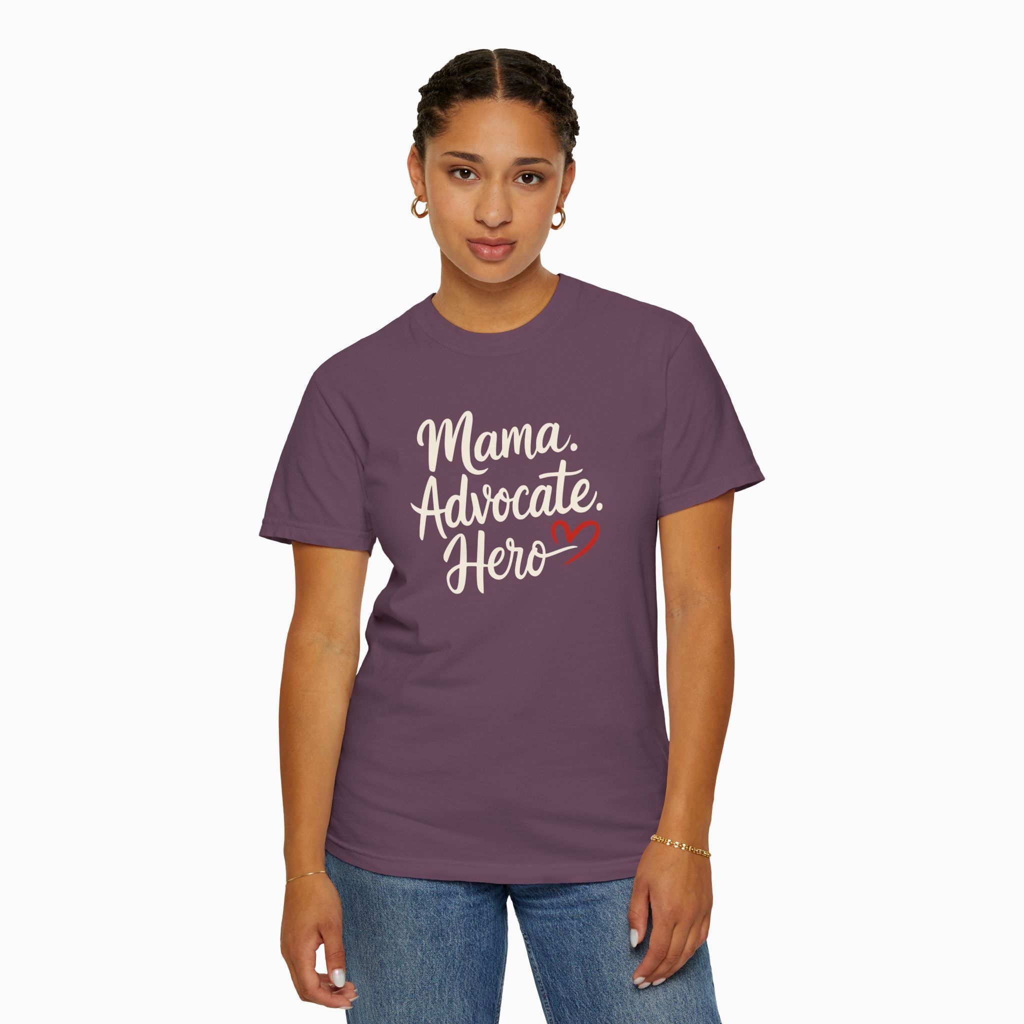 Mama Advocate Hero Comfort Colors Tee