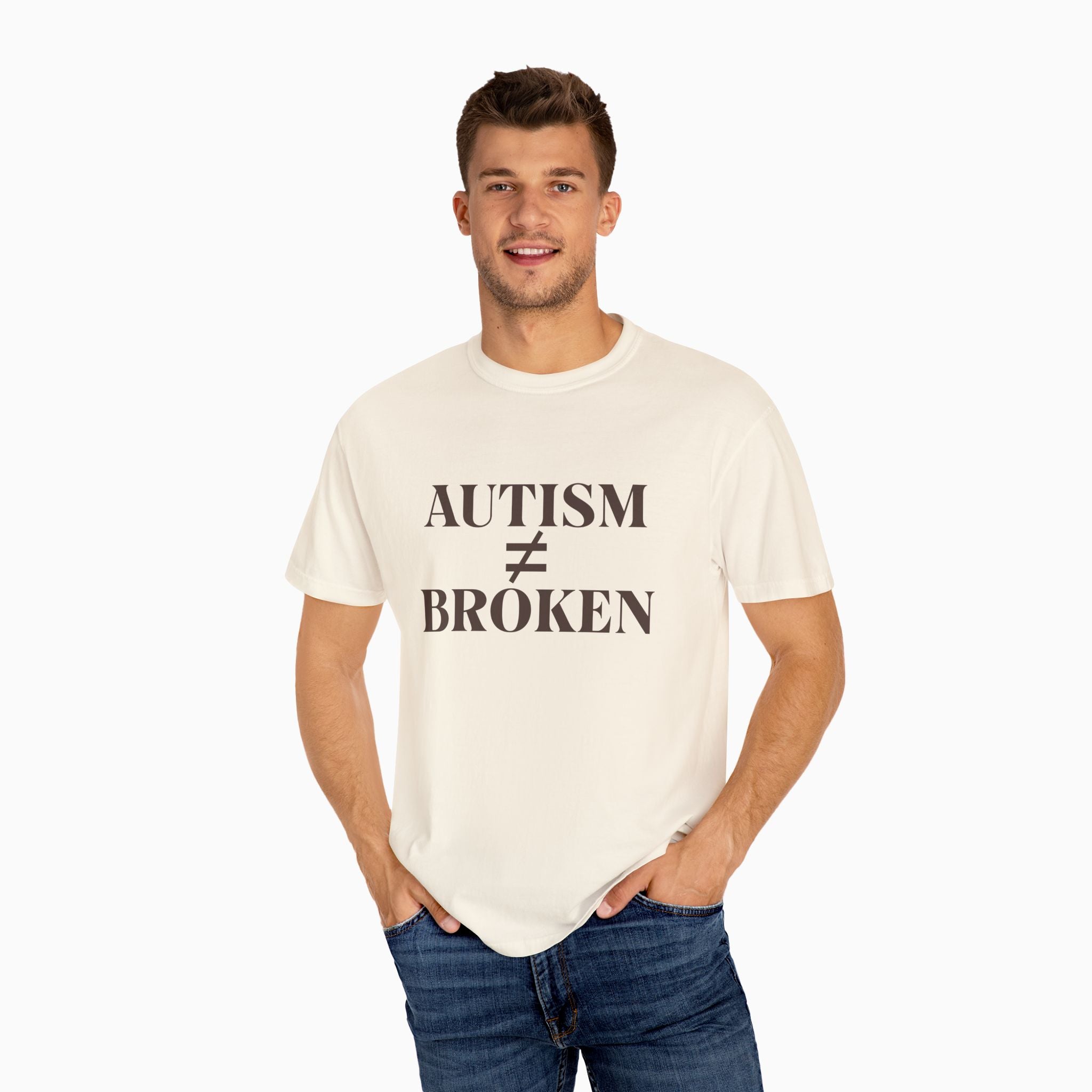 Autism ≠ Broken Comfort Colors Tee
