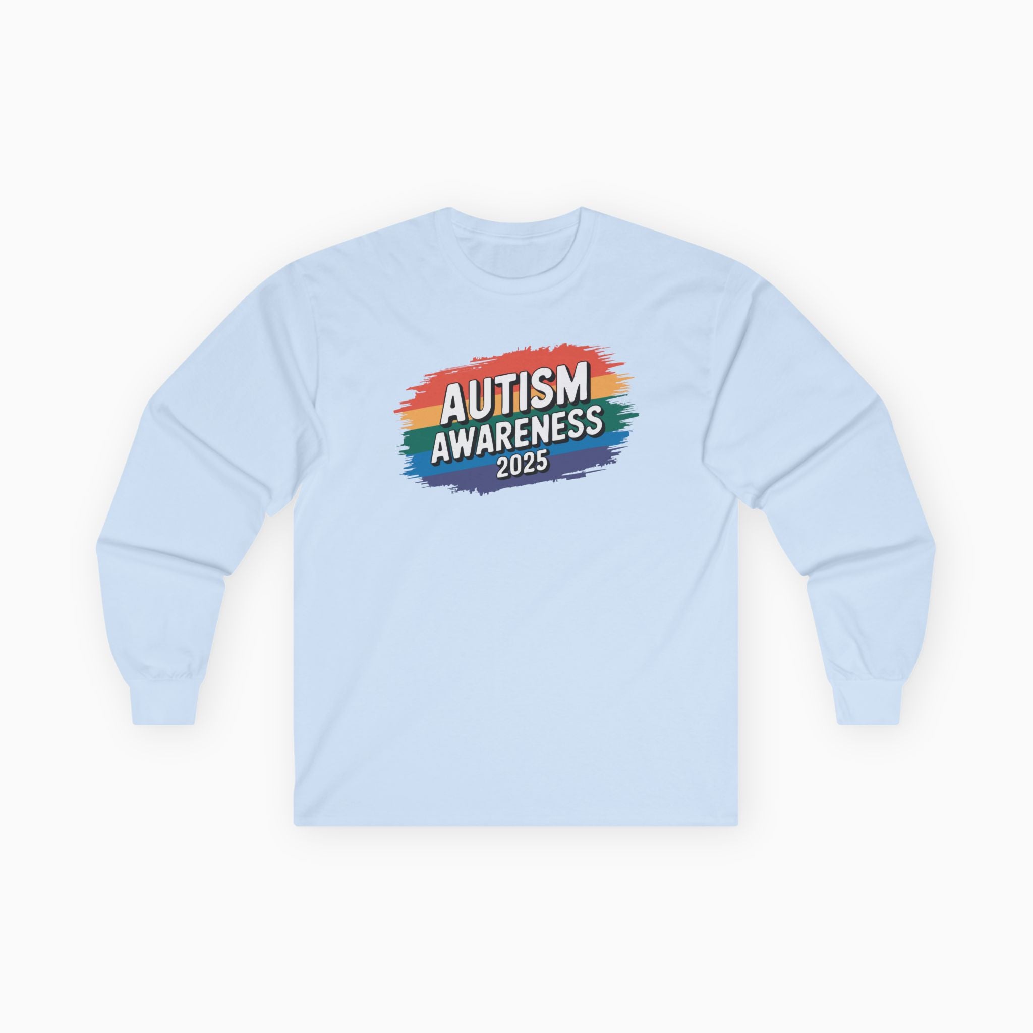 Autism Awareness 2025 - Brushstrokes of Awareness Long Sleeve Tee