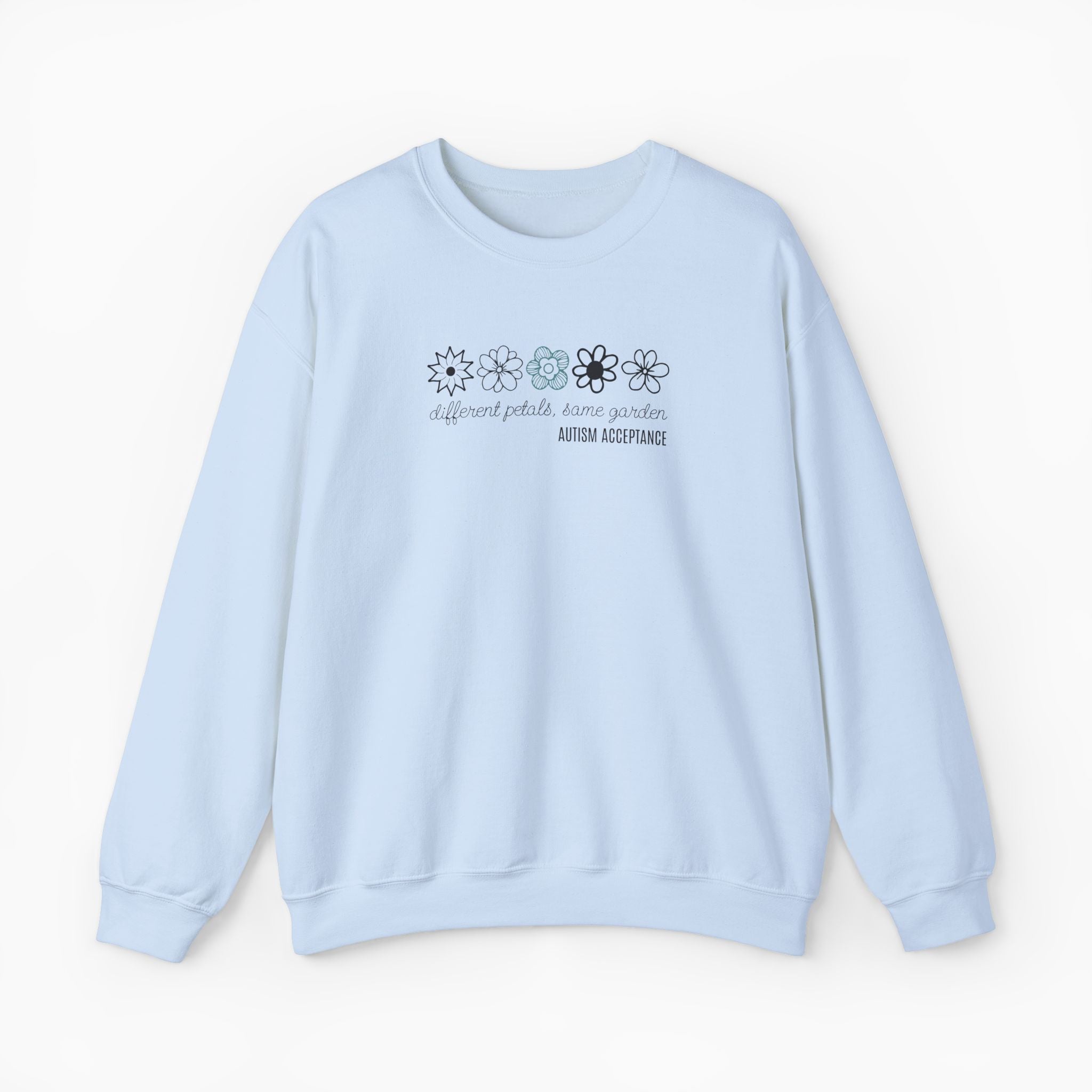 Different Petals Same Garden Flower Sketches Sweatshirt