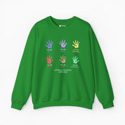 Autism Awareness 2025 - Affirmation Handprints Sweatshirt