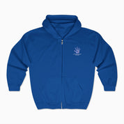 Autism Awareness 2025 - Affirmations Handprints Zip Up Hoodie