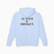 Autism ≠ Broken Comfort Colors Lightweight Hoodie