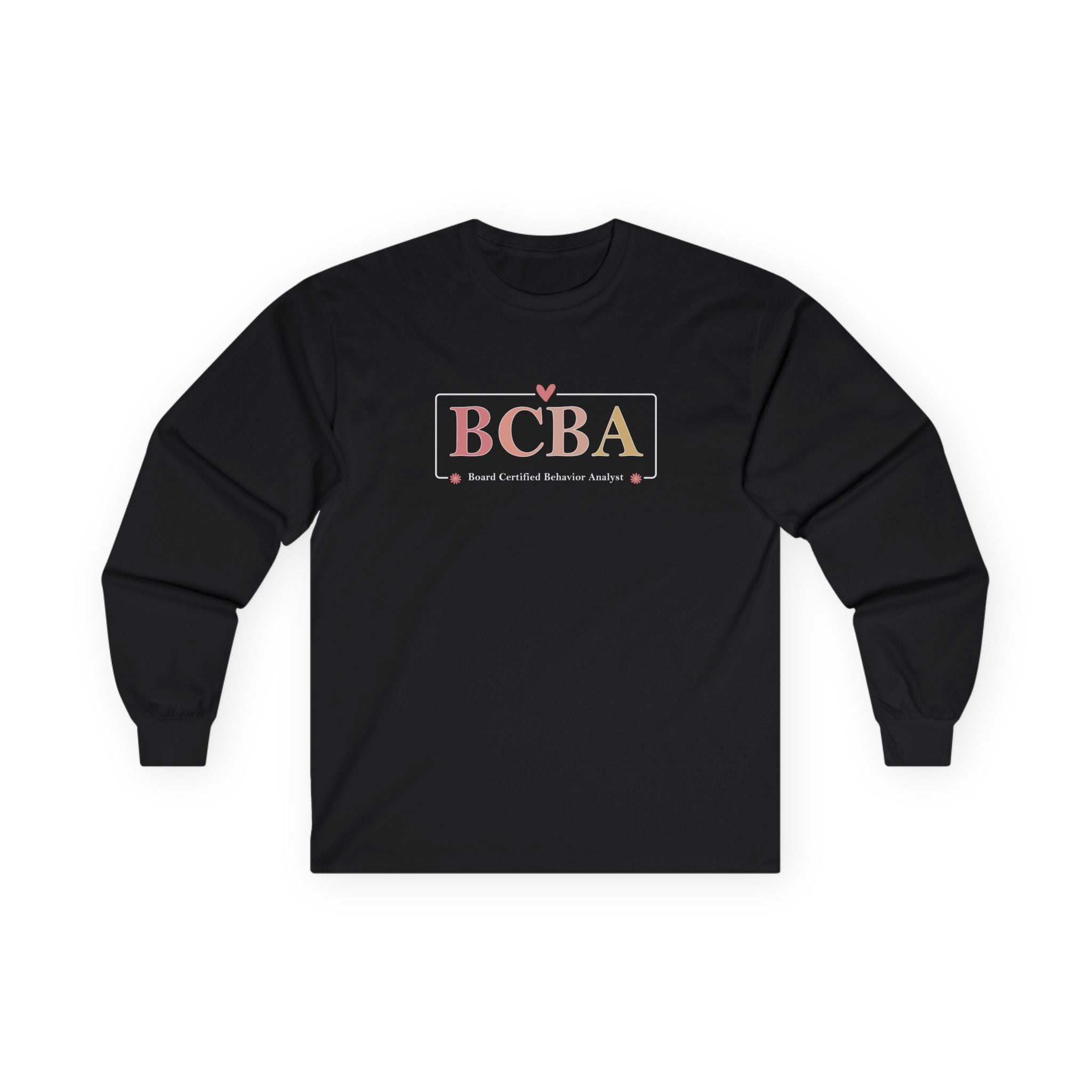 Autism Long - sleeve - BCBA Outline Long Sleeve T-Shirt - Daily Bloom