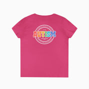 Autism Awareness 2025 - Blooms of Color All Around Ladies V-Neck T-Shirt