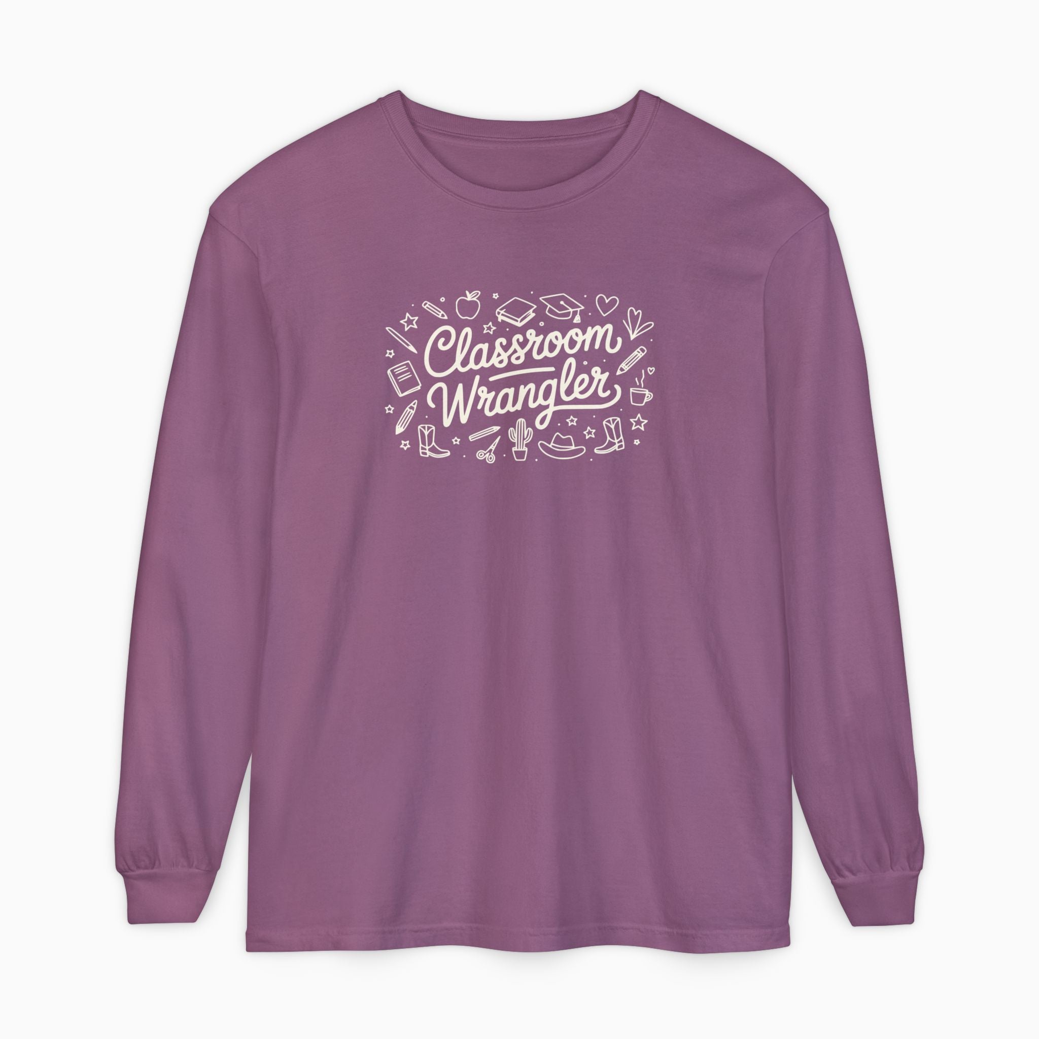 Classroom Wrangler Comfort Colors Long Sleeve T-Shirt