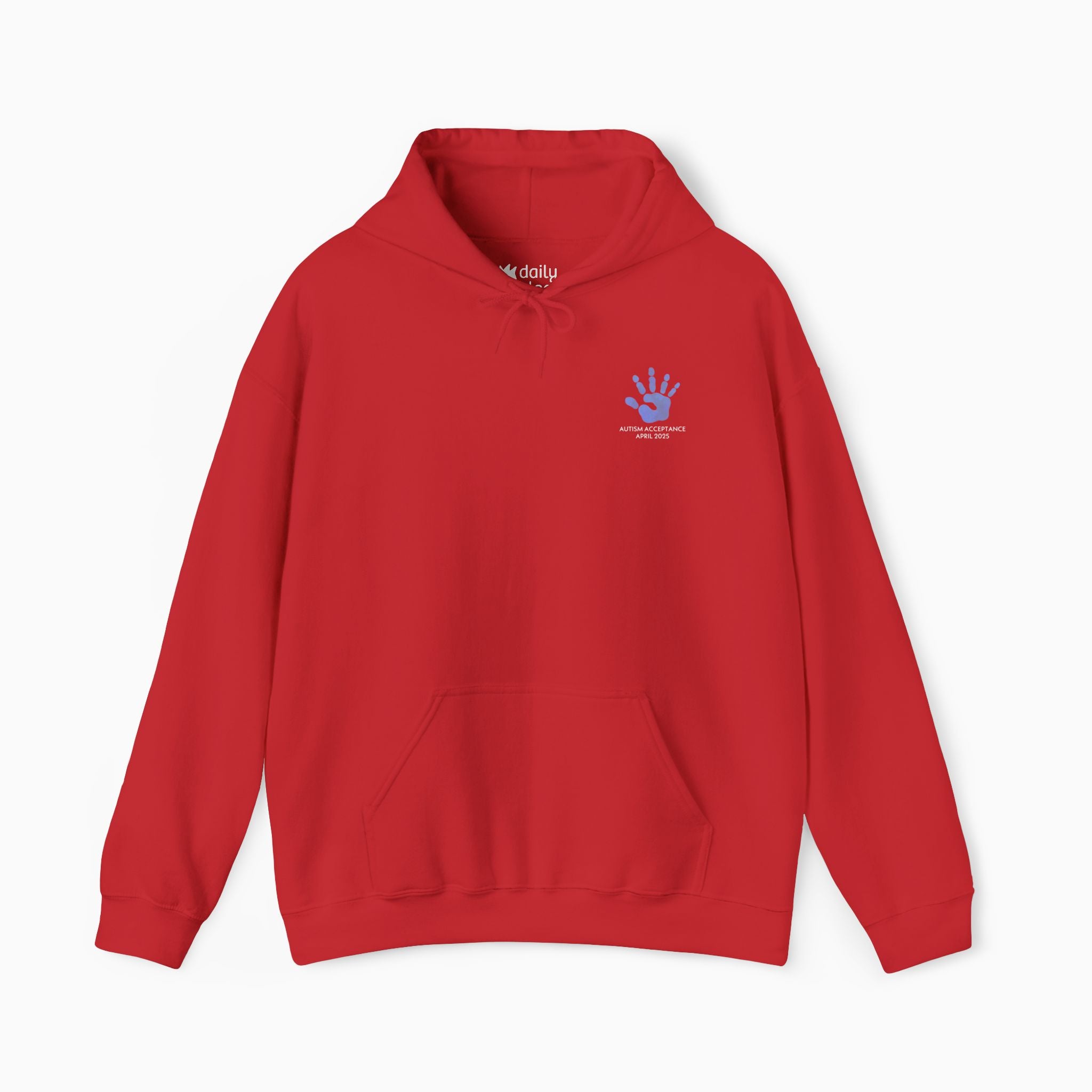 Autism Awareness 2025 - Affirmation Handprints Hoodie