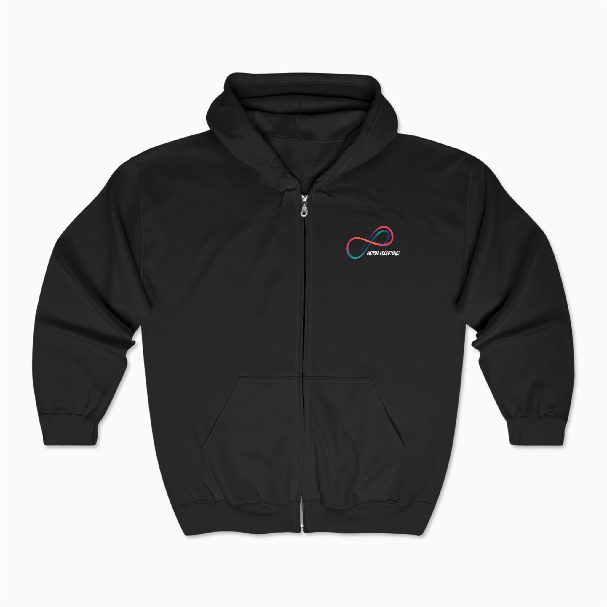 Autism Awareness 2025 - Loop of Acceptance Zip Up Hoodie