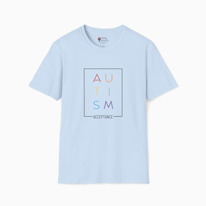 Autism Rainbow Acceptance Box Tee