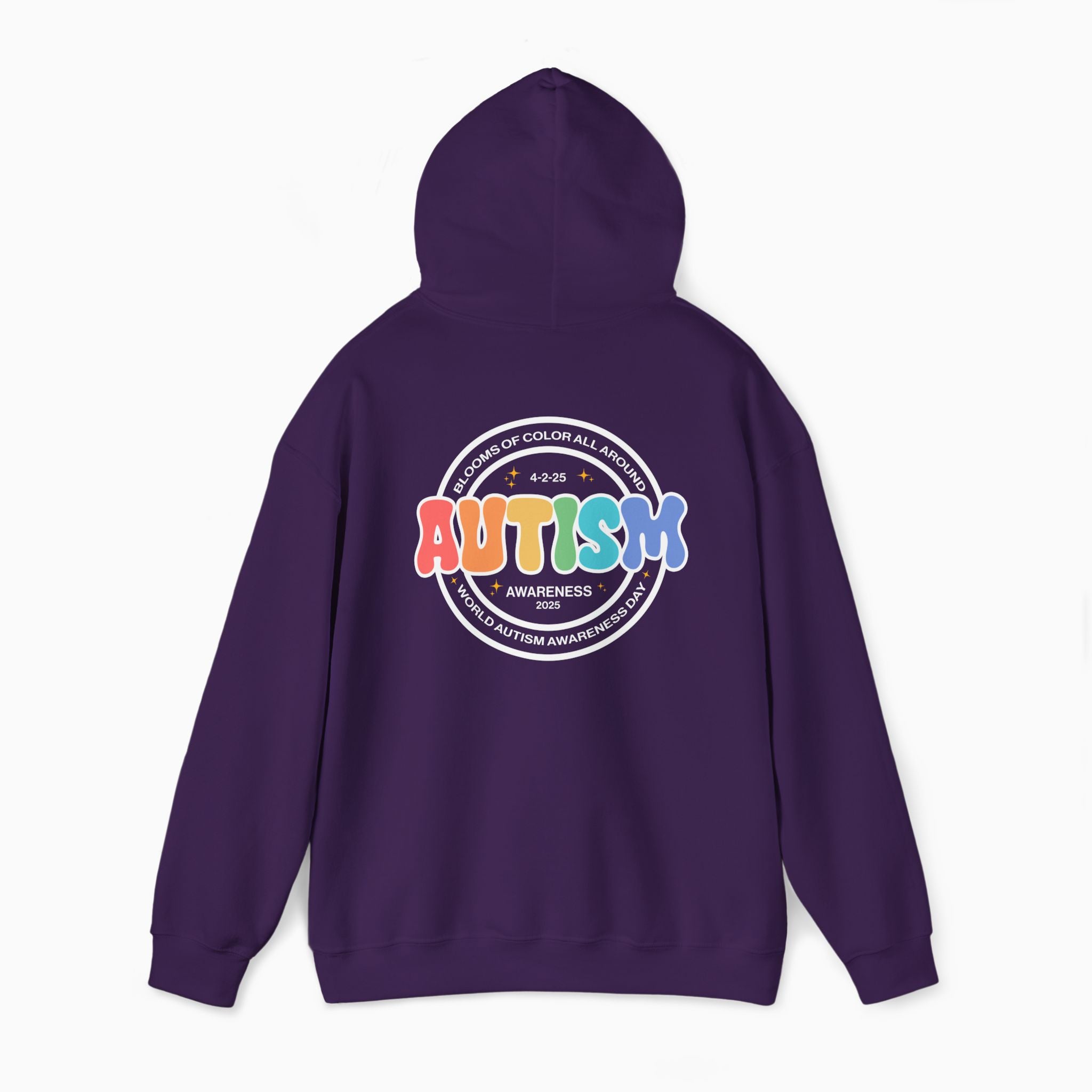 Autism Awareness 2025 - Blooms of Color All Around Hoodie