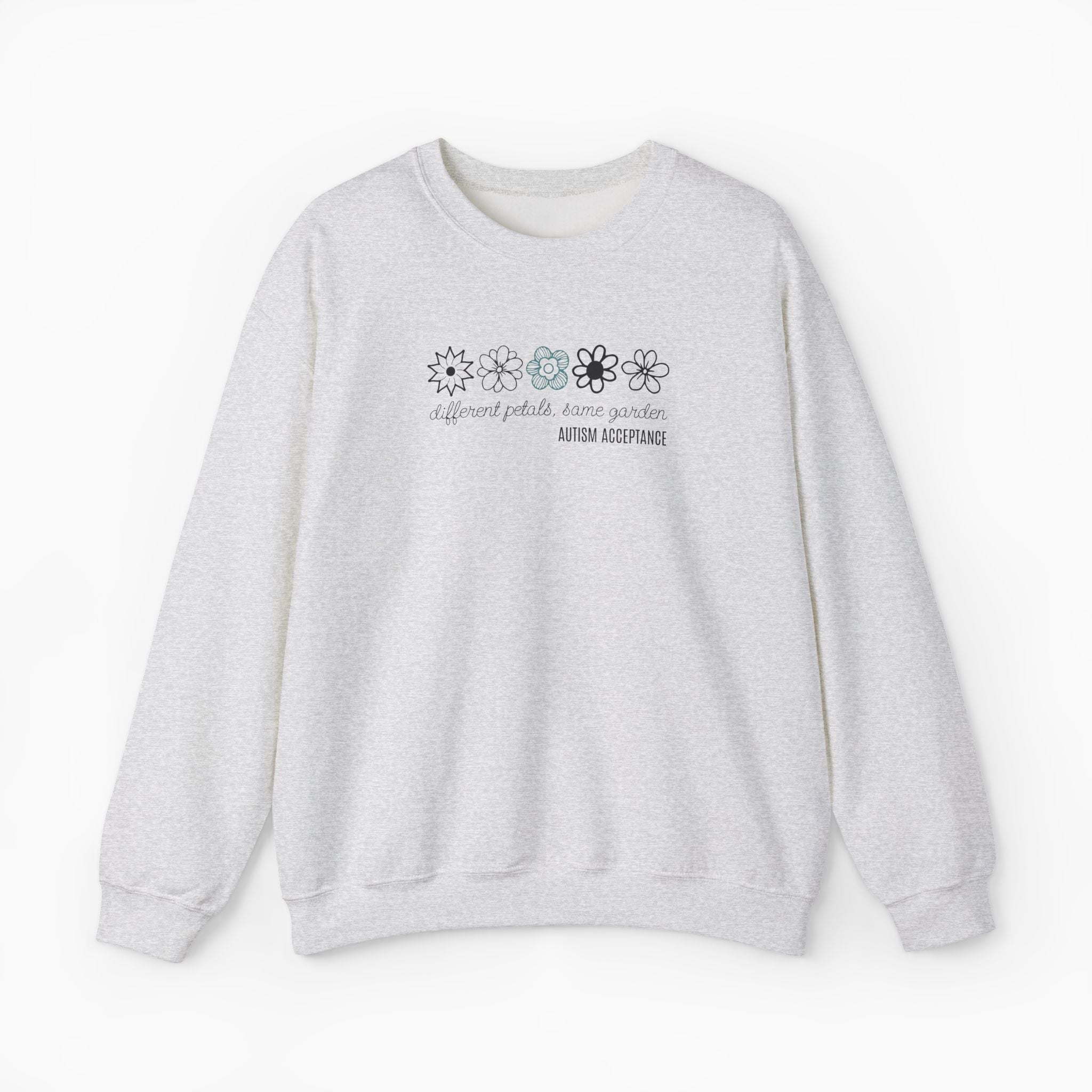 Different Petals Same Garden Flower Sketches Sweatshirt