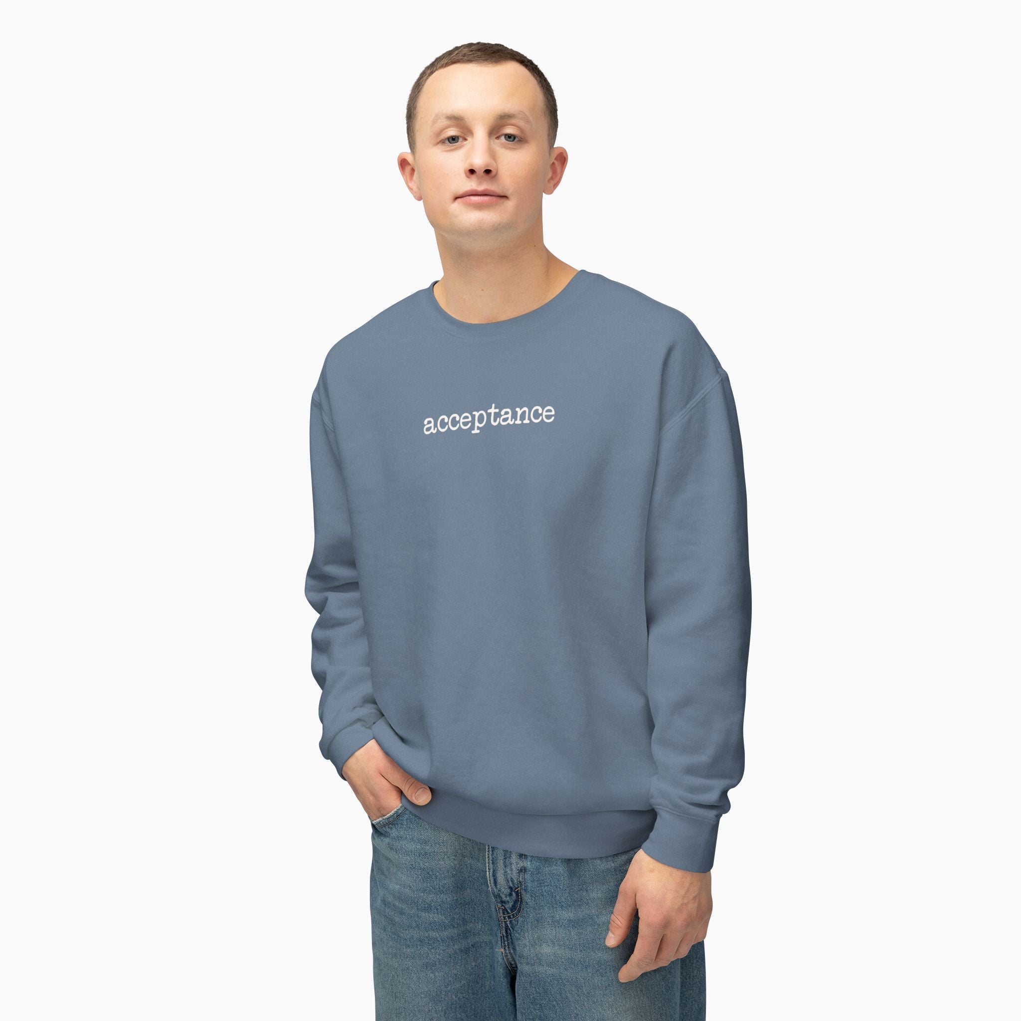 Acceptance Statement Comfort Colors Lightweight Sweatshirt